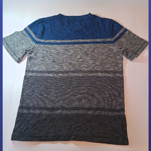 Tony Hawk Colorblock Striped Blue & Gray Tee – Size L (Fits M) - Picture 6 of 8